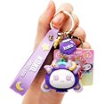 thumbnail image 1 of Keychain for Women Star-Moon Rabbit Key Ring Demon Rabbit Charm Bag Accessory Lovers Best Friend Gift, 1 of 5