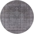 thumbnail image 1 of Ahgly Company Indoor Round Mid-Century Modern Carbon Gray Oriental Area Rugs, 8' Round, 1 of 6