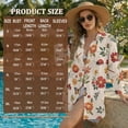 thumbnail image 7 of Xoenoiee Dragonfly Butterfly Bee Ladybird Daisy Flower Print Swimsuit Coverup for Women Lapel Collar Bathing Suit Cover Up for Swimwear Button Down Beach Shirt Dresses for Ladies, XL, 7 of 7