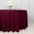 thumbnail image 5 of BalsaCircle 120 in Burgundy Scuba Polyester Round Tablecloth Party Linens Wedding Events Decorations Supplies, 5 of 8