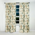 thumbnail image 2 of Designart "Vintage Beige Elegance" Floral Blackout Curtain Single Panel, 2 of 4