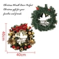 thumbnail image 2 of Manfiter 12/16 Inch Pre-Lit Cordless Artificial Spruce Christmas Wreath Battery Operated with 10/15 LEDs Lights, 2 of 7