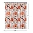 thumbnail image 5 of Pastel Halloween Pumpkins Ghosts and Bats Shower Curtain 72"x84" ,Bathroom Decorative Shower Curtains Set with 12 Hooks,Modern Waterproof Washable Shower Curtain, 5 of 6