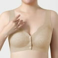 thumbnail image 2 of Pxxlle Plus Size Bras for Women Front Closure Wireless Everyday Bra Comfort Breastable Full Coverage Bralettes for Older Women XL, 2 of 8