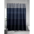 thumbnail image 5 of Fsddascl Blue Gray Shower Curtain Set - Small 36" x 72" Washable Bathtub Curtain with 12 Hooks, Farmhouse Vintage Gradient Abstract Art Waterproof Fabric Stall Shower Curtains for Bathroom/Bathtub, 5 of 6