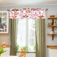 thumbnail image 5 of Watercolor Butterfly Curtain Valance for Kitchen Windows/Bathroom/Living Room/Bedroom Blackout, Rod Pocket Valance Small Window Treatment, 54" W x 18" L Home Decor, 5 of 6
