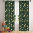 thumbnail image 5 of Blackout Kids Curtains,Green Octopus Planet Star Pattern Childrens Insulated Curtains Set Of 2,Bedroom Essentials,Toddler Room Decor 42x84in(106x213cm), 5 of 5