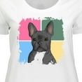 thumbnail image 4 of Inktastic Blue French Bull Dog Women's Plus Size T-Shirt, 4 of 5