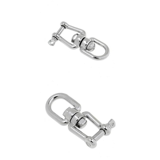 Conector de anclaje Zulema 2x acero inoxidable 304 grado marino Mandíbula giratoria 8 mm