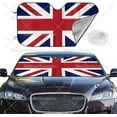 British UK Flag Car Front Window Sunshade for Most Sedans SUV Truck Sun