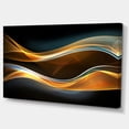 thumbnail image 2 of Design Art - Vagues Dorées 3D en Noir, 2 of 3
