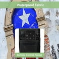 thumbnail image 3 of Puerto Rico Outdoor TV Cover 60 to 65 inch Weatherproof Waterproof, Flag Country Rustic Shabby Door Wall Graffiti TV Enclosures with Remote Control Pocket Flat Screen Protector for Outside, 3 of 6