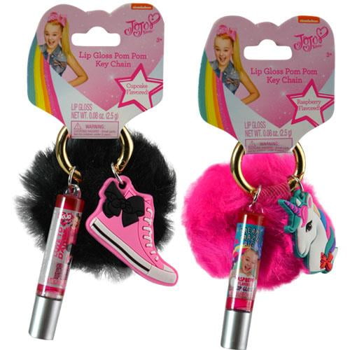 Jojo Siwa Lip Gloss Fur Ball Keychain On Card 2 Pcs Brickseek