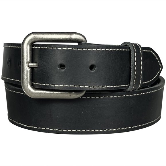 Zelikovitz Black Latigo 1.5" Leather Belt - Handmade in Canada