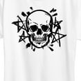 thumbnail image 3 of Instant Message - Skull And Stars - Women's Short Sleeve Graphic T-Shirt, 3 of 6