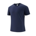 thumbnail image 2 of Nmnitkp Men's Cooling Ice Silk Running Shirts Quick Dry Short Sleeve Athletic Gym T-Shirts UPF 50+ Outdoor Workout Tshirts, 2 of 9