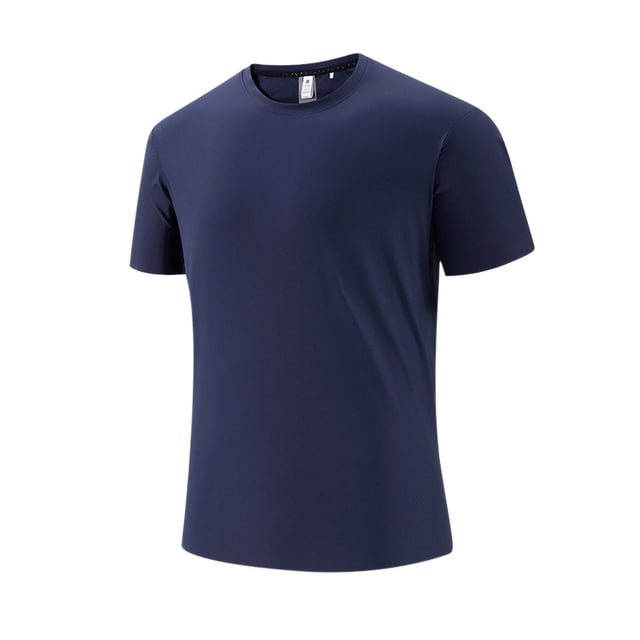 Hombres Pantalones Cortos Hielo Seda Delgada Manga Corta para los Hombres Suelto Deportes Casuales sin Costuras, Fresco Transpirable Camisa de Solapa