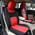 thumbnail image 3 of Universal Ajuste Completo Conjunto Coche Asiento Funda Kit para Camión SUV Negro Rojo, 3 of 8