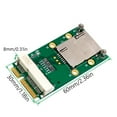 thumbnail image 4 of Mini PCIE to Mini PCIE Adapter with Card Slot for 3G/4G WWAN LTE Card, 4 of 8
