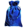 thumbnail image 1 of Paper Mart Tarot/Rune Dice Gift Bag Royal Blue Velvet Drawstring Bag 6x9, 1 of 2