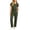 A Army Green, variant on Lounge Set Summer Casual Oversized Shirts Women's Summer V-Neck Color Blocked Pocket Top Drawstring Pants Protective Suit Set Army Green Xl