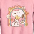 thumbnail image 2 of Peanuts - Retro Flower Rainbow - Toddler And Youth Crewneck Fleece Sweatshirt, 2 of 5