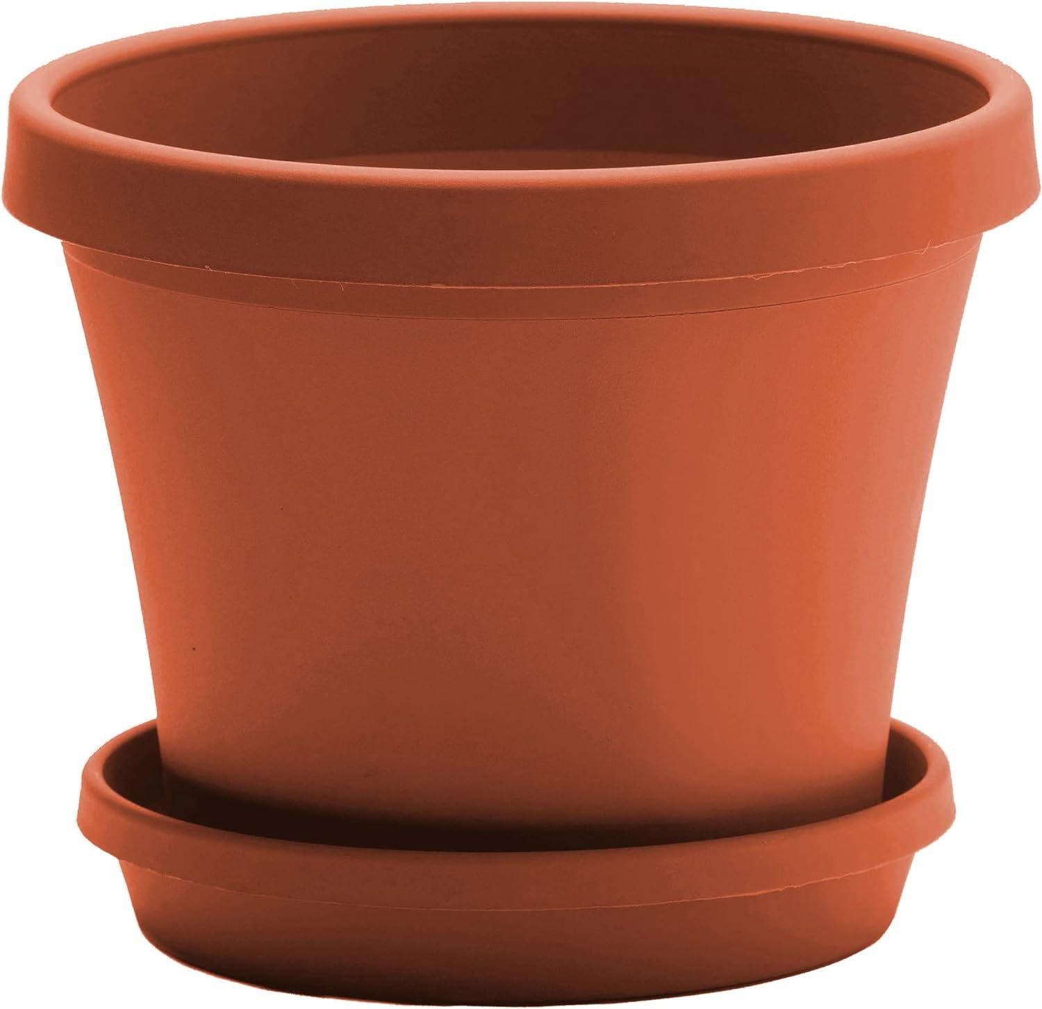 Bloem 17.25" x 11.75" x 14.25 Tapered Terracotta Polypropylene Plant Pot with Drainage Holes