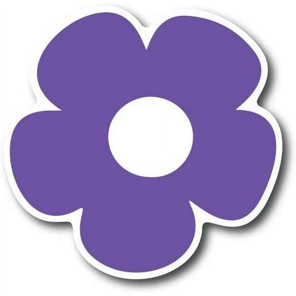 Purple Flower 5" Car Decal