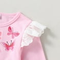thumbnail image 4 of YEEDISON Kids Clothes Spring Fall Cotton Pretty Butterfly Print Lace Long Sleeve Girls Dress Children Clothes Kids Dresses for Girls 1-6Y, 4 of 5