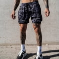thumbnail image 4 of 2024 New Joggers Shorts Men 2 in 1 sport shorts Gym Fitness Bodybuilding Workout Quick Dry Male Summer Running Beach shorts, 4 of 6