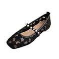 thumbnail image 2 of Miqool Womens Mesh Ballet Flats Round Toe Closed Toe Slip On Soft Sole Breathable Casual Lightweight Comfortable Flat Shoes, 2 of 9