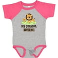 thumbnail image 3 of Inktastic Grandpa Loves Me Grandson Boys or Girls Baby Bodysuit, 3 of 5