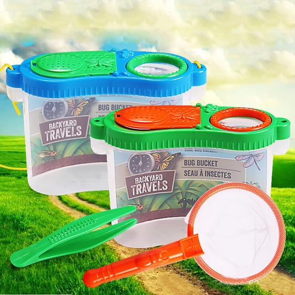 Opvise Insect Bug Viewer with Tweezers Bug Collecting Kit Educational Exploration Toy