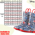 thumbnail image 5 of Disney Mickey Mouse Boys Grey PVC Rainboots - Easy-on Handles - Size 5 Toddler, 5 of 6