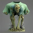 thumbnail image 2 of Sunbona Halloween Graphic T Shirt For Theme Printed Tee Shirt Casual Crewneck Short Sleeve Top, 2 of 3