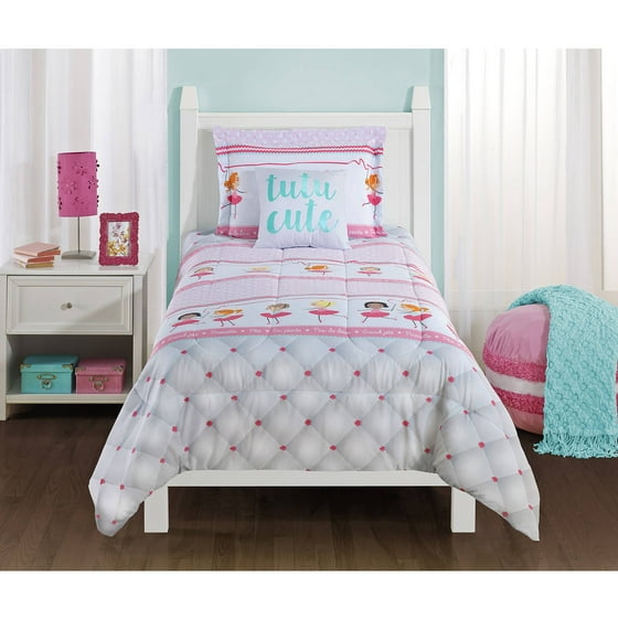 Mainstays Kids Ballerina Bedding Comforter Set - Walmart.com