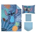 thumbnail image 2 of Disney Stitch 4 Piece Toddler Bed Set, Teal and Purple, Comforter, Fitted Sheet, Top Sheet, Pillowcase, Unisex, 2 of 7
