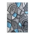 thumbnail image 2 of Masada Rugs Modern Contemporary Area Rug, Blue Grey Black (5 Feet X 7 Feet), 2 of 7