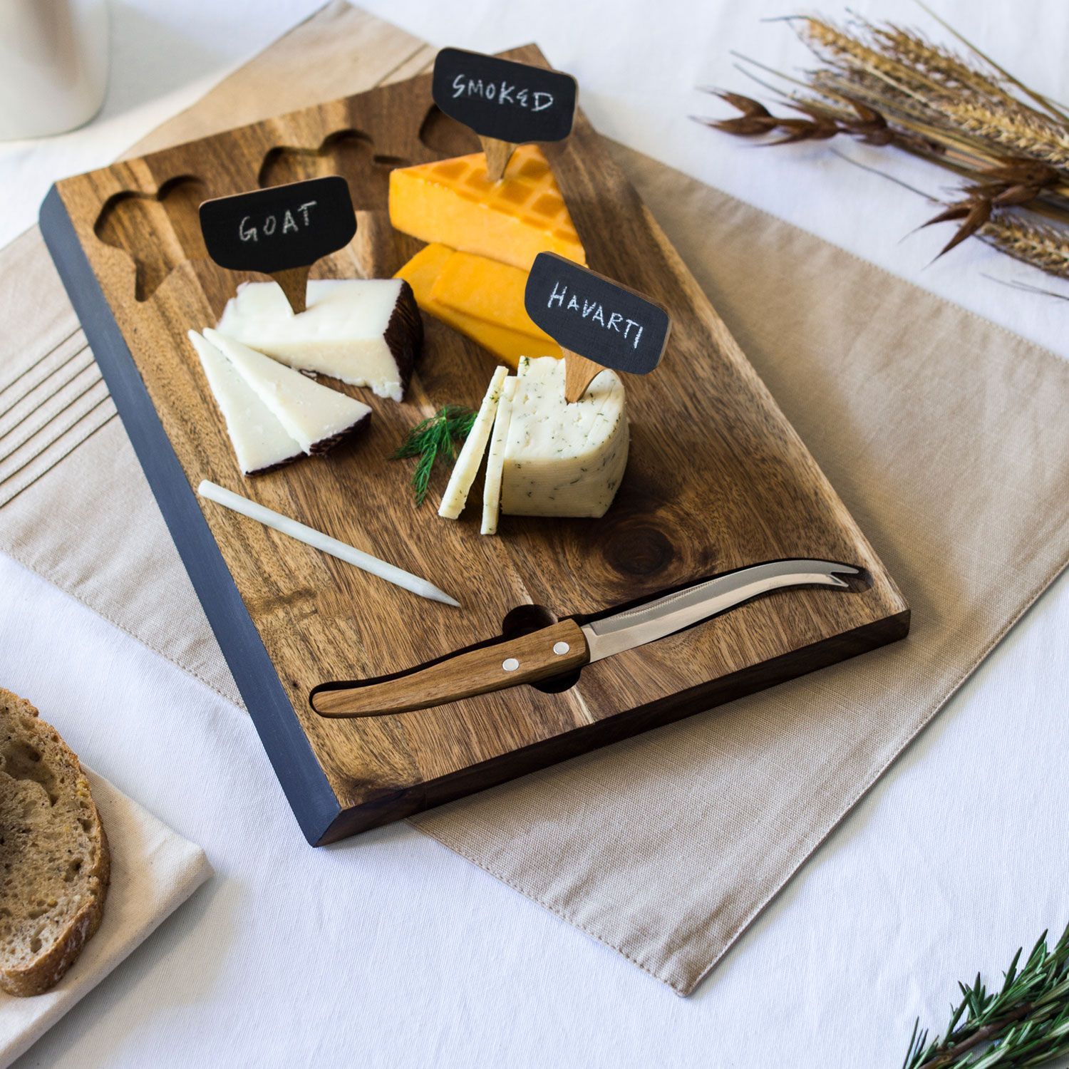 Cheese Serving Board and Marker Set