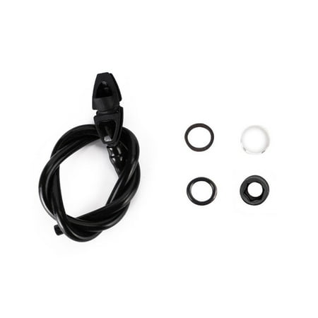 Archery Tube Peep Sight Hole Silicone Rubber Tubing Compound Bow With Clarifier (Black 6X)