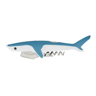 True Shark Double-Hinged Waiters Corkscrew, Wine Opener, Wine Key, Set of 1
