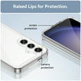 thumbnail image 4 of Feishell Clear Case for Samsung Galaxy S23 FE 6.4 inch,Shockproof Hybrid Soft TPU Bumper Anti-Scratch Hard Acrylic Back Transparent Slim Phone Case Cover for Samsung Galaxy S23 FE,Clear, 4 of 8