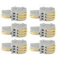 thumbnail image 5 of 20Pcs SPLF13 Quick Connectors 1 in 3 out TTap Wire Splitter for Lighting Motors 250V(Yellow ), 5 of 5