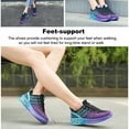 thumbnail image 4 of fastboy Chaussures de Course pour Femmes Fille Coussin d'Air en Maille Chaussures de Sport Randonnée Tennis Confortables Légères Lacets Semelles Chaussures 38 38, 4 of 6