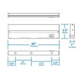 thumbnail image 2 of Nicor Lighting NUC540SOB 40 in. NUC-5 Series Oil Rubbed Bronze Selectable LED Under Cabinet Light, 2 of 2