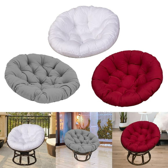 Cojín de asiento de columpio DYNWAVEMX 3 Cojines para Silla de Asiento de Patio Blanco y gris oscuro