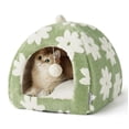 thumbnail image 1 of Cat Beds LE SURE Cute Cute 2 en 1 para gatos de interior, color verde, 1 of 7