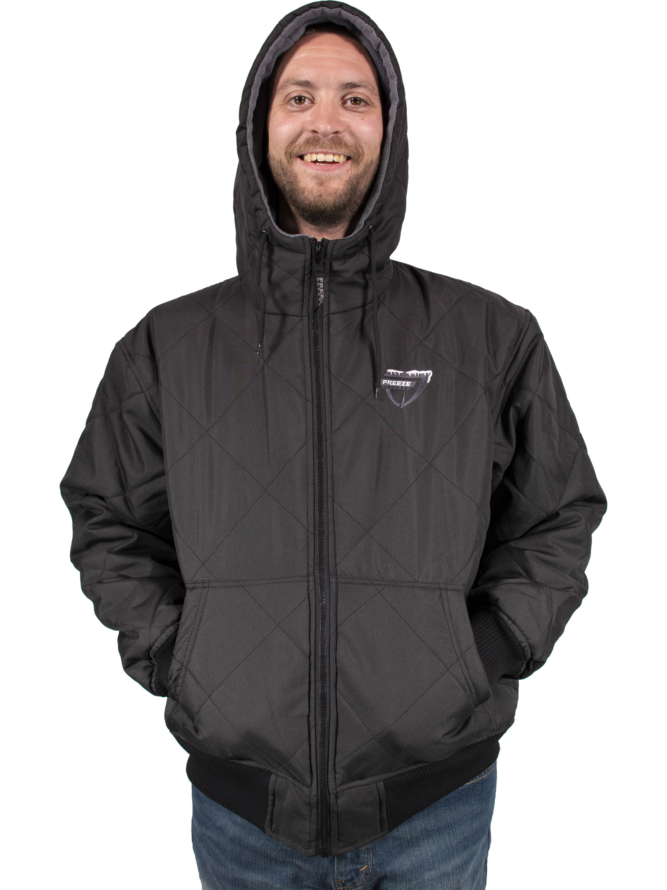 Freeze Defense Men's Big & Tall Quilted Winter Jacket photo 3