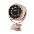 thumbnail image 4 of Ventilador portátil con clip, funciona con pilas, para escritorio, ideal para estanterías de golf y el hogar. rosa, 4 of 9