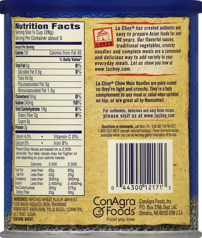 La Choy Asian-Style Crunchy Noodles 3oz (Pack of 6)